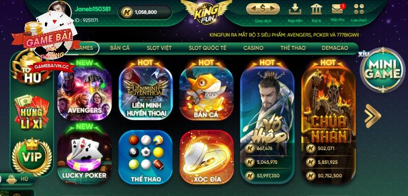 Hướng dẫn chơi tại sảnh bài đổi thưởng Game Bài Đổi Thưởng